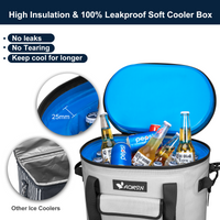 Cooler Bag, Soft Ice Cool Box, 17L/20L