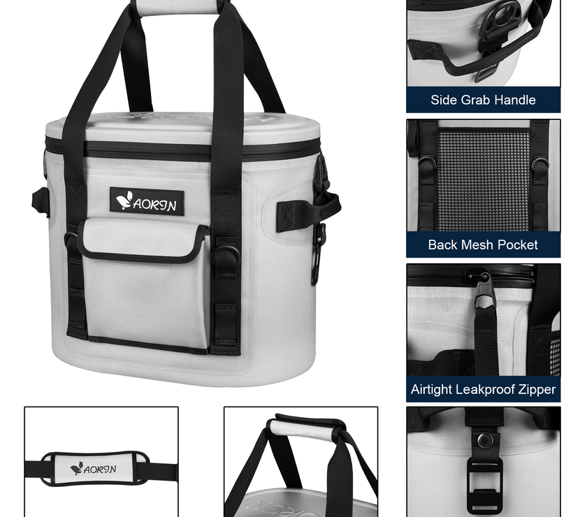 Cooler Bag, Soft Ice Cool Box, 17L/20L