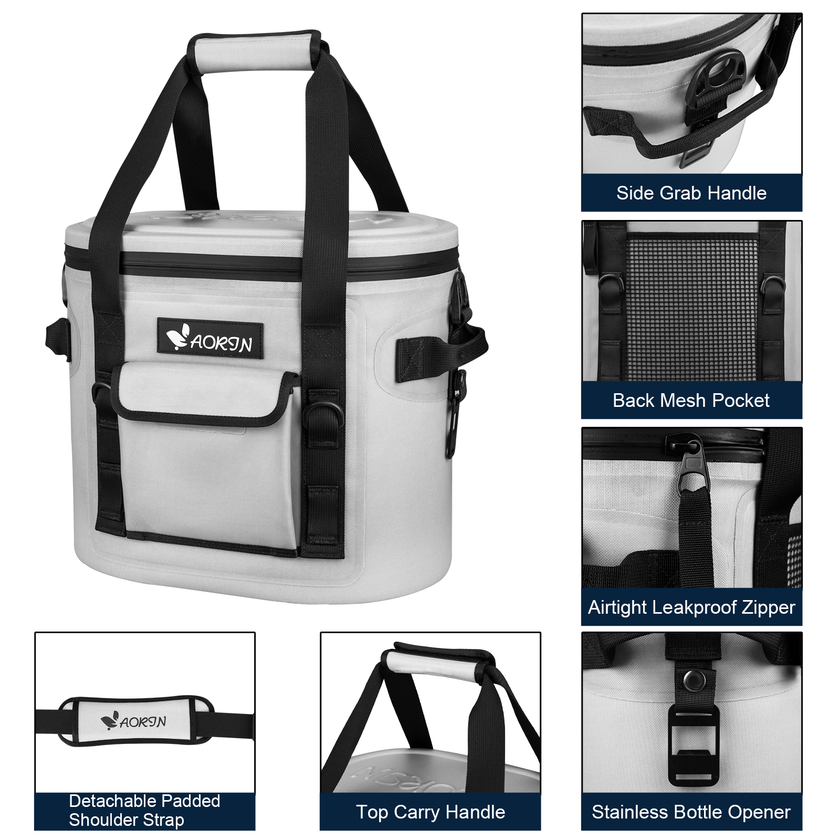 Cooler Bag, Soft Ice Cool Box, 17L/20L