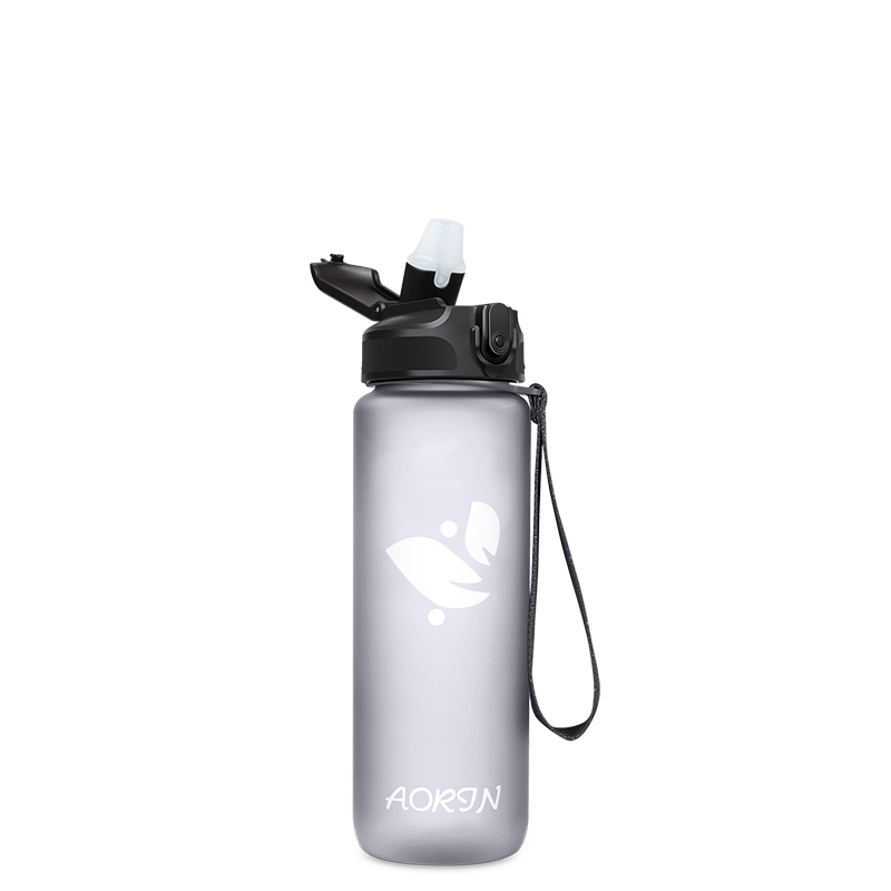 Tritan Sports Water Bottle With Straw - 25OZ / 750ML, MATTE